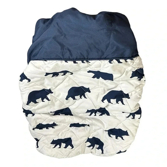 Changing Pad Cover Navy and White with Bears Design - Picture 3 of 6
